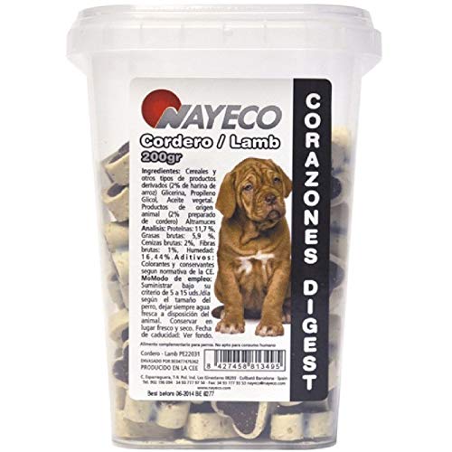 Nayeco Snack Corazones Digest Cordero 200 gr