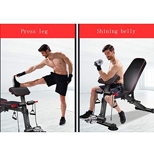 Weight Bench Adjustable Weight Bench-Utility Gym Bench for Full Body Workout, Multi-Purpose Foldable Incline Decline Benchs Dumbbell Bench