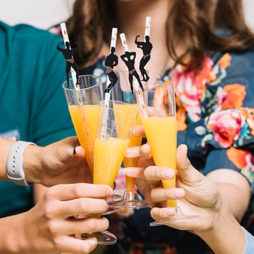 24 pitillos desechables para fiesta de despedida de soltera miniatura 7