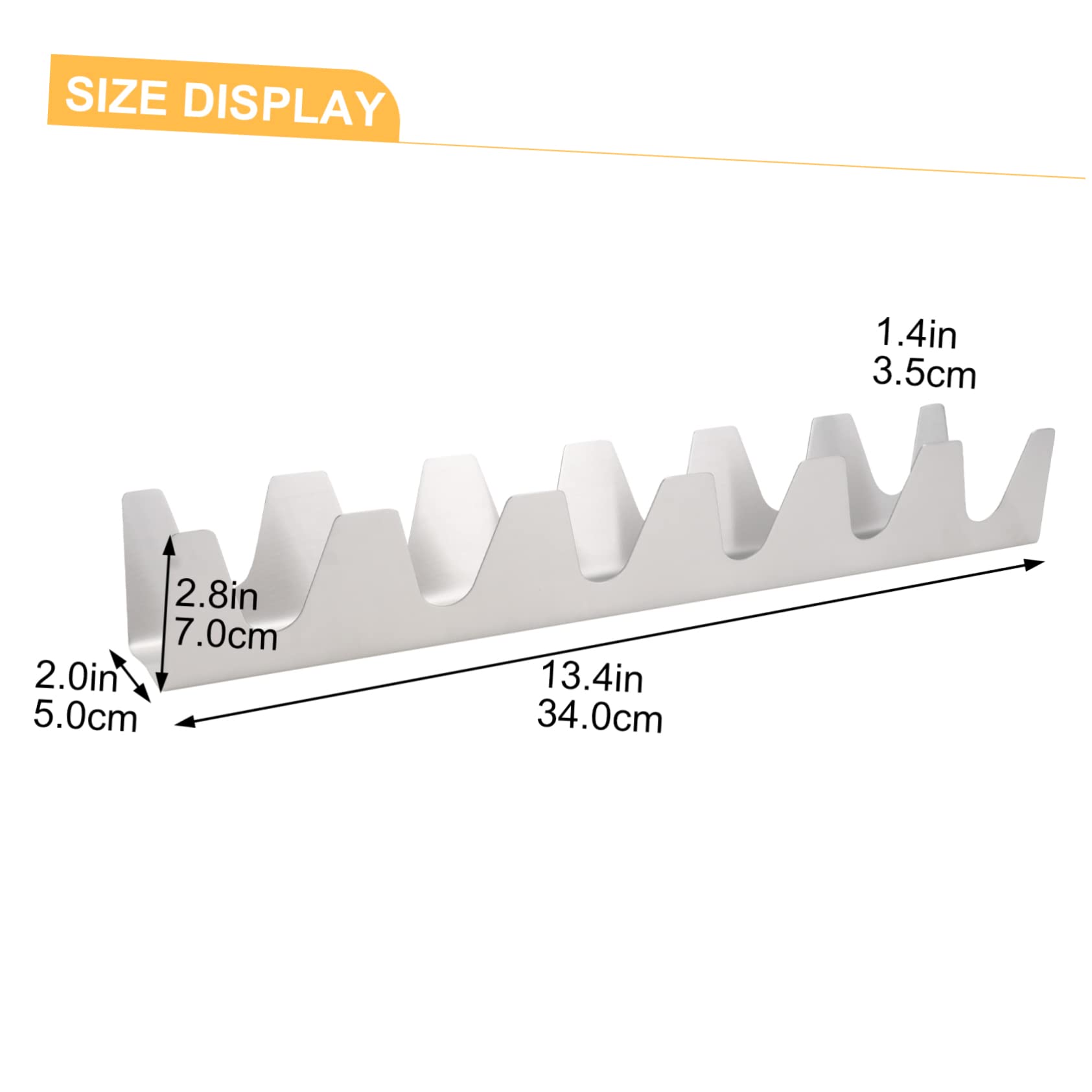 COLLBATH Taco Holder for Grill Roasting Rack Food Rack Taco Tray Holders for Holder Easy Cooking Accessory