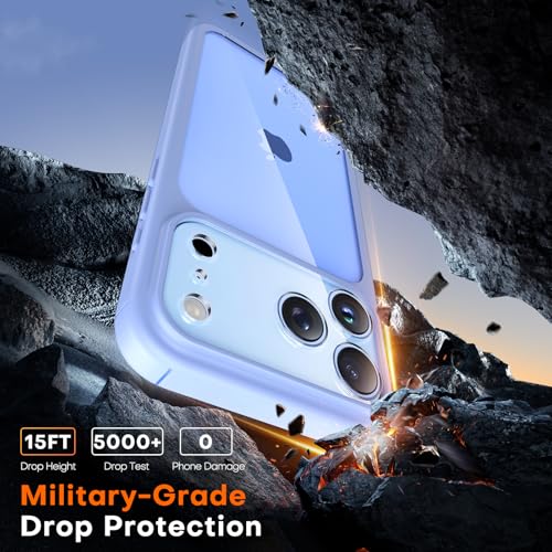 Image of TAURI for iPhone 17 Pro Case, with Screen Protector, Star Blue | Full Camera Protection, Anti-Yellowing Military-Grade Protection Shockproof Slim Phone Case for iPhone 17 Pro