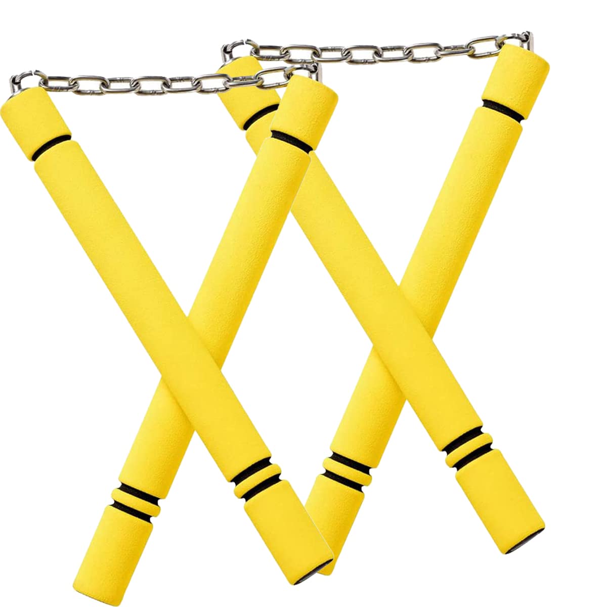 Steel Chain Safe Foam Rubber Training Nunchakus for Kids & Beginners, Martial Arts, Bruce Lee, Ninja 2 Pcs