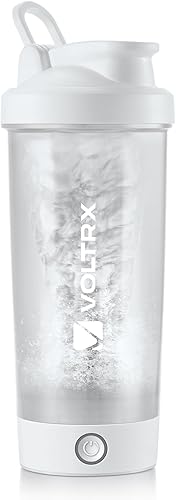 VOLTRX Botella mezcladora de proteínas, mezclador eléctrico recargable USB C para batidos de proteínas y batidos de reemplazo de comidas, sin BPA,