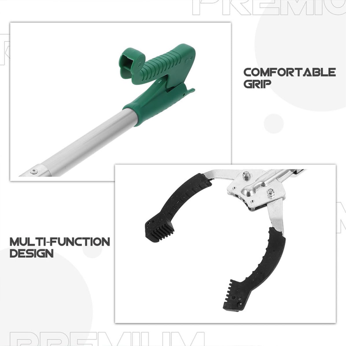 Pinze Design Ergonomico 2 Pezzi in Plastico per Raccogliere Rifiuti della Mascella, Versatile la Pulizia in Casa e Altri Ambienti