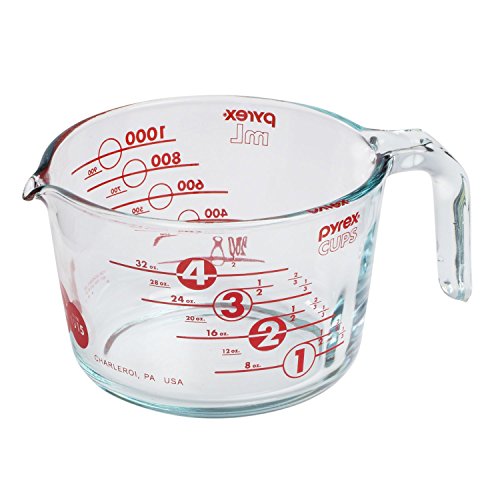 Pyrex 100 4 Cup 100th Anniversary Measuring Cup, Red