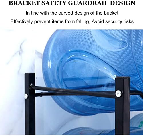 Stackable 5 Gallon Water Jug Holder Rack, Heavy Duty Detachable Organizer for Efficient Storage & Space-Saving Water Bottle Management