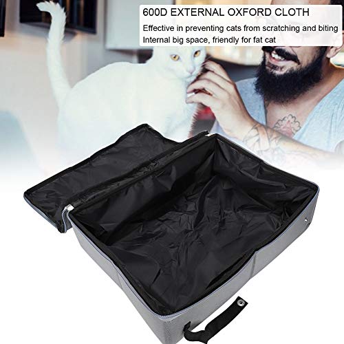 Uso doméstico Caixa de areia para gatos impermeável Sanita de gato dobrável, caixa de areia macia pa