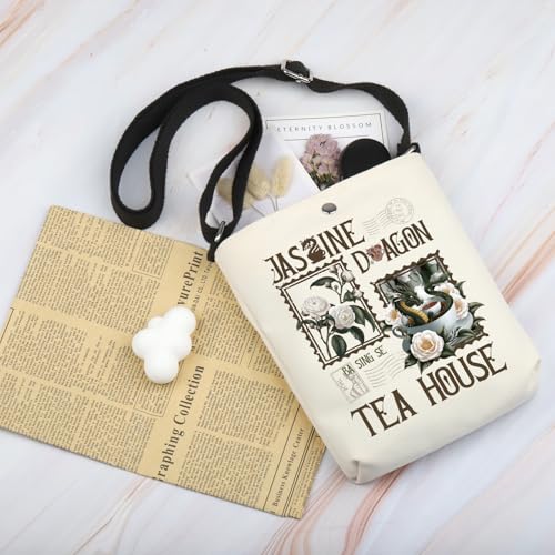 POFULL Uncle Iroh Inspire Gift Anime Gift Dragon Lover Gift Tea Lovers Gift Tea House Crossbody Bag3