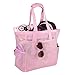 ROSA&ROSE Sac de Plage en Maille Pliable avec Fermeture Grand Sac Cabas Multi-usages Sac De Rangement pour L'été Vacances, Piscine, Voyage, Vêtements, Jouets, Gym