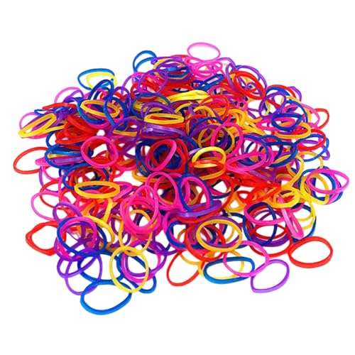 LUCKGONI Paquete de 1000 cuerdas elásticas para el pelo de goma suave para coletas de caballo para niñas y bebés