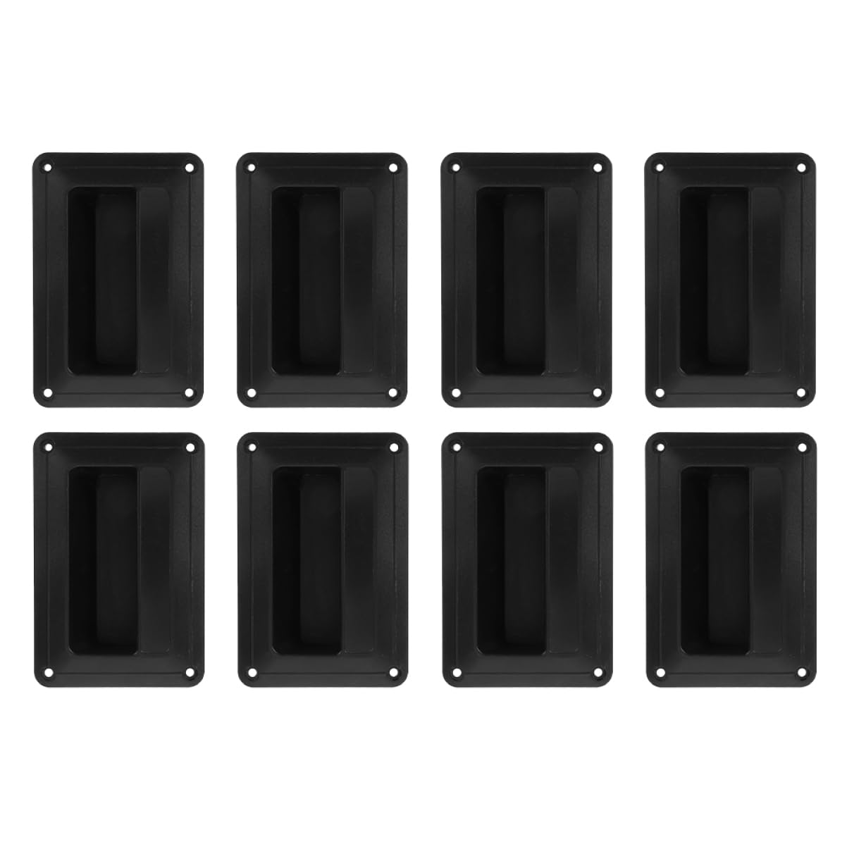 Levemolo 8pcs Durable Speaker Handle Replacement for Amplifiers Easy Installation Plastic Side Handle for and Speaker Cabinets Smooth Surface Design for Safe Carrying and Secure Mounting