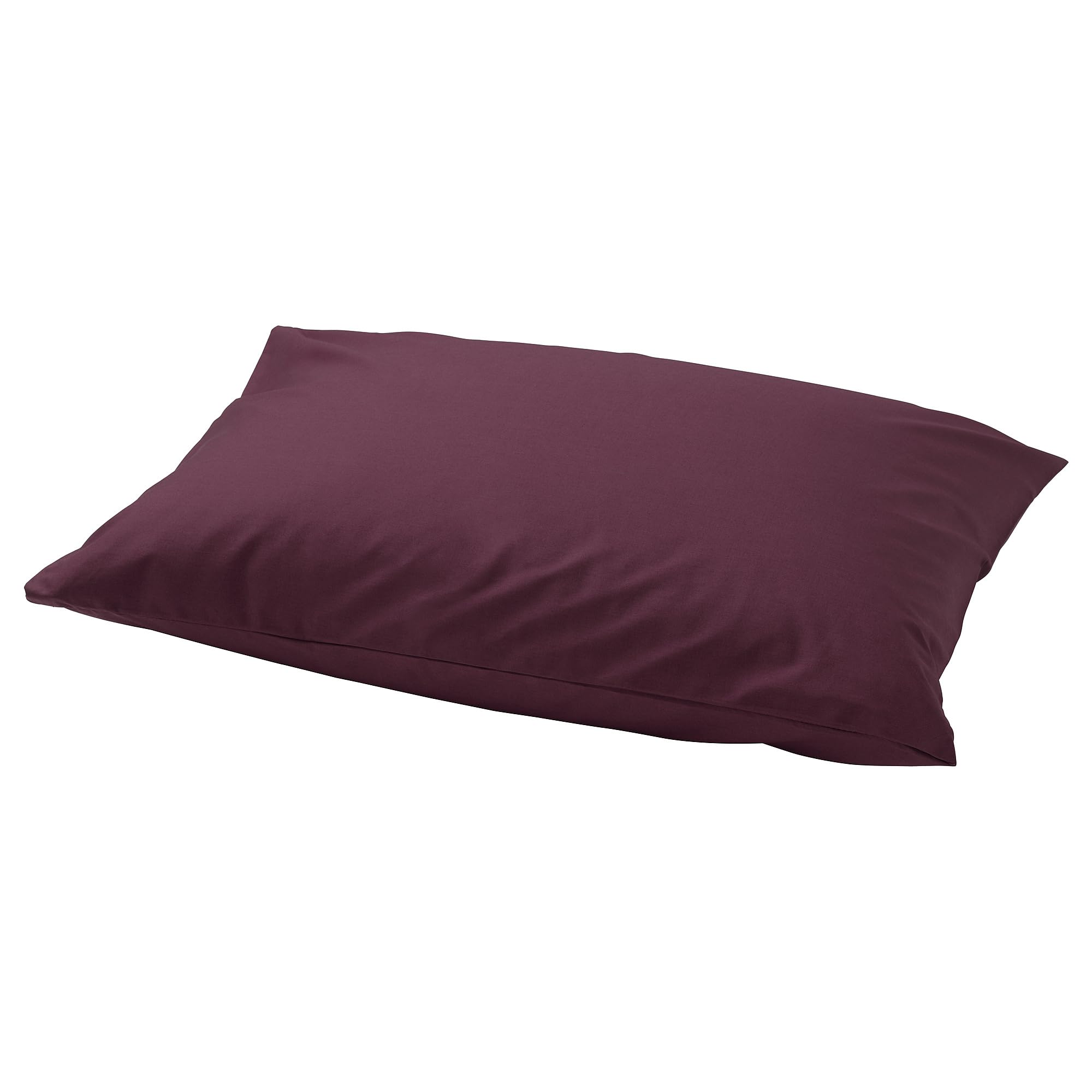 Taie d'oreiller rouge foncé 50x60 cm douce en coton mélangé pour lit ULLVIDE