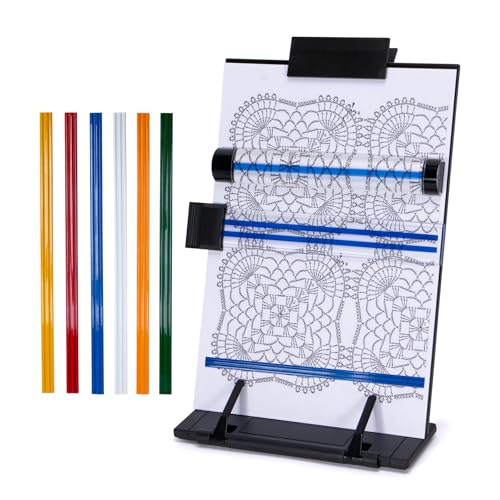 Yoseng Magnetic Cross Stitch Pattern Holder with Magnets & Magnifying Ruler