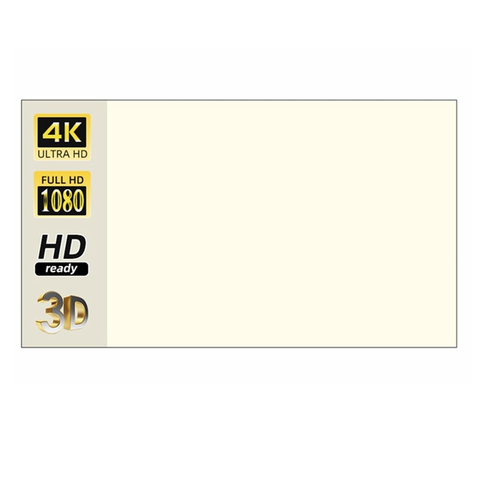 schermo home theater Schermo per proiettore Griglia bianca Anti-luce Proiezione 16:9 Panno riflettente(100 inch)