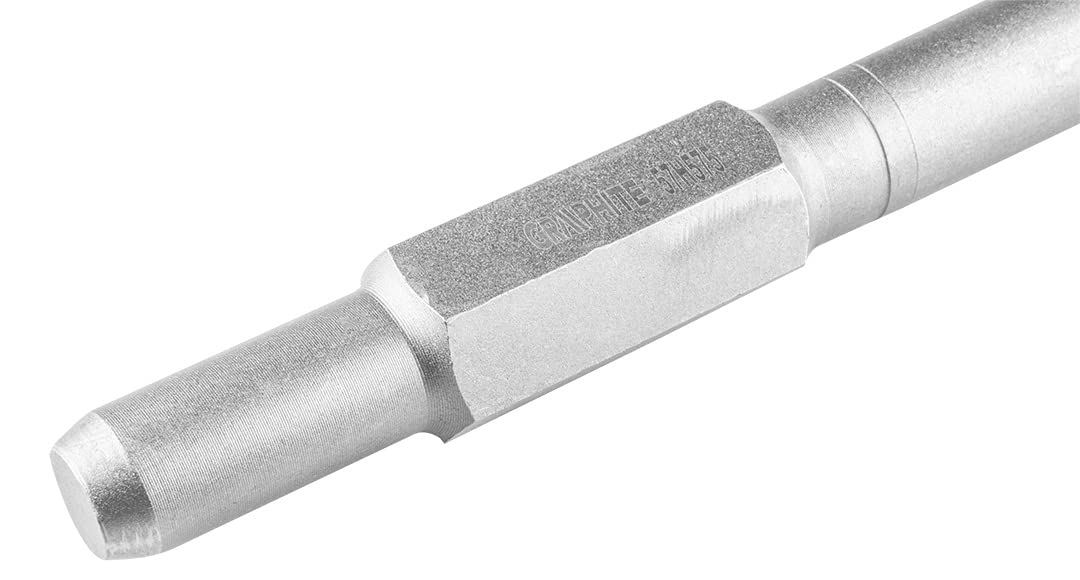 GRAPHITE Ciseau plat 115 x 400 mm, absorption hexagonale, ciseau puissant pour un retrait et une cuisson à la vapeur précis, durable et fiable pour des résultats professionnels
