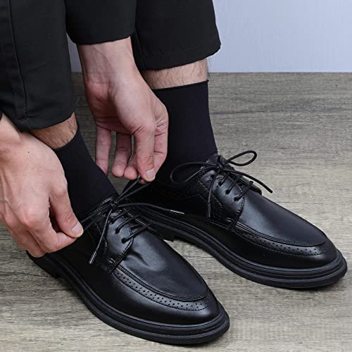 Image of Handshop 3 Pairs Dress Shoe Laces | 3 /32 inch Thin Round Waxed Shoelaces | Polished waxed sheen, tightly woven cotton, secure tie, for oxfords, derbies and chukka boots, 23 inch-63 inch sizes and 15 colors
