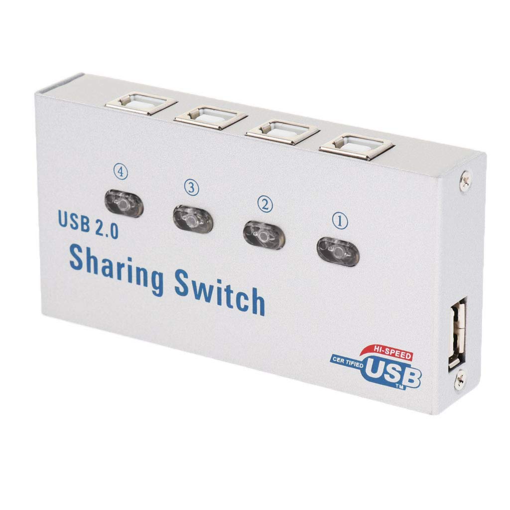 Tobo High Speed Premium USB 2.0 Auto Sharing Switch 4 Port USB 4 in 1 Out USB Sharing Switch Selector Box Hub Box,High Speed Sharing Switcher Auto for Printer Scanner etc - TD-779UG-01-picture-29
