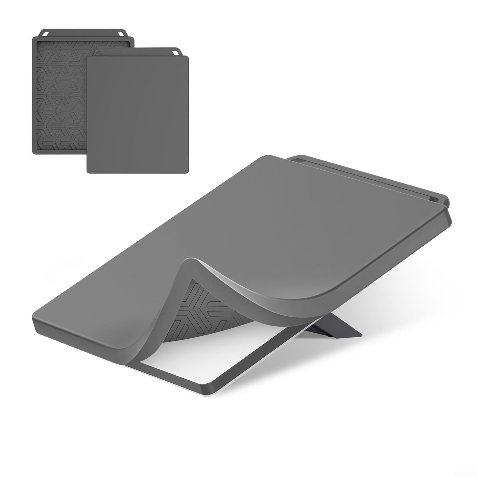 Solaughguy Coque de protection en silicone pour antenne Starlink - Résistante aux chocs et aux intempéries - Résistante aux signaux - Noir ou gris - 55 x 26,4 x 2 cm - 2
