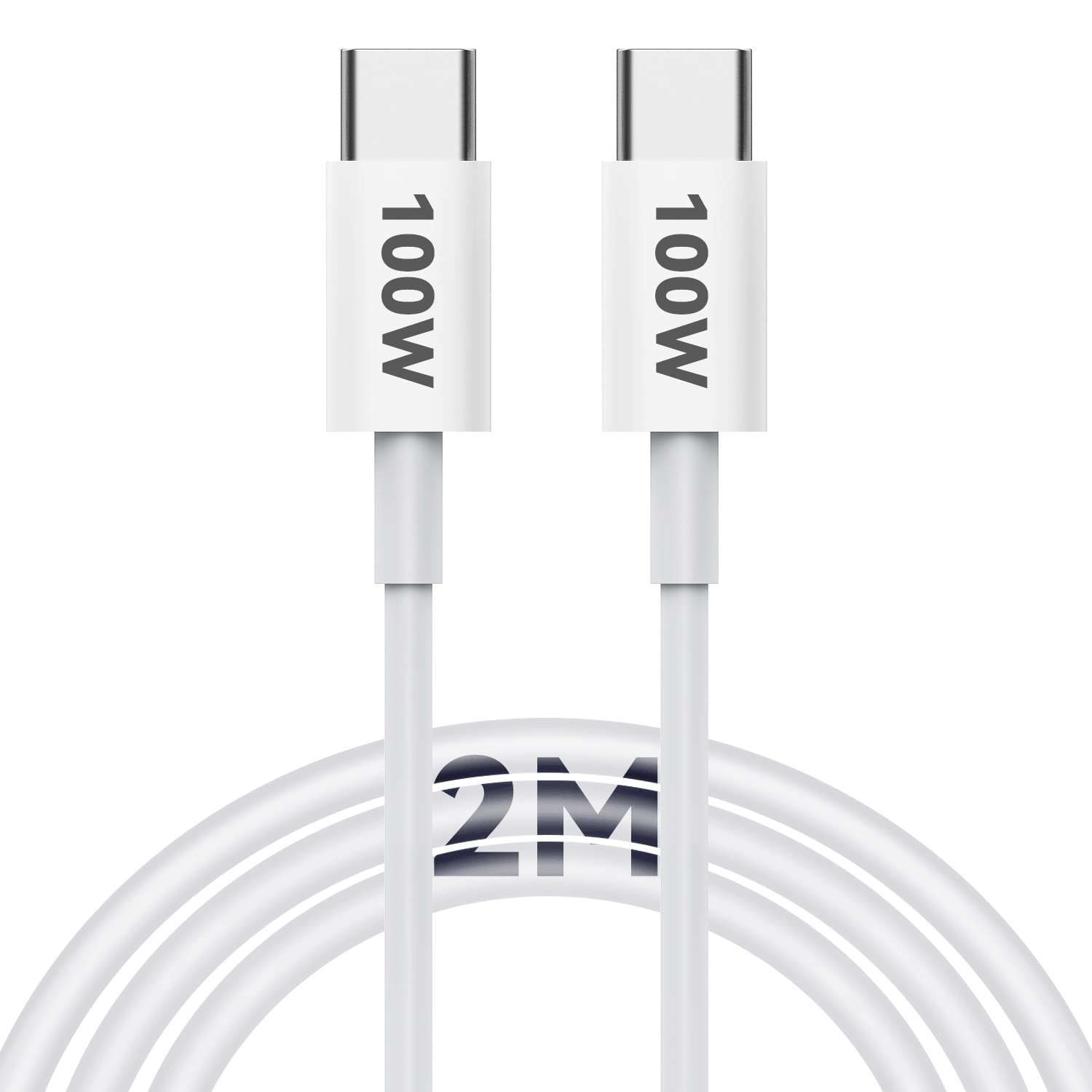 USB C Cable 100W 2M - 5A PD Fast Charging Cable - Type USB C to USB Charger Cable Compatible with IPad Mini, MacBook Pro/Air, New iPad Pro, Huawei, PS5, Switch, All PD USB Charger