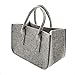 FRANK FLECHTWAREN Bolsa de fieltro gris.