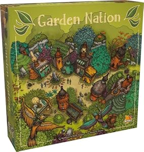 Bombyx Garden Nation - War and Building Board Game,, Ages 10+, 2-4 Players, 60 Min