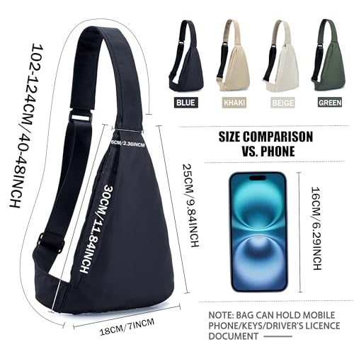 Croogo Casual Small Crossbody Backpack - Outdoor Chest Shoulder Hiking Bag, Anti-Theft Waterproof Day Pack for Sling2