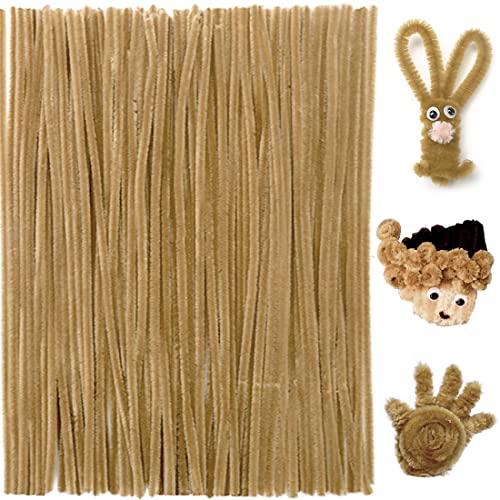 Image of Praisebank Light Brown Pipe Cleaners for Crafts, 200pcs