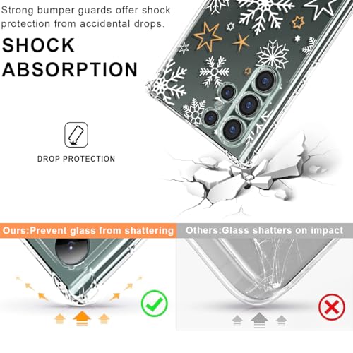 Coque Samsung S24 Ultra antichoc protège des chutes transparente flocon - 3