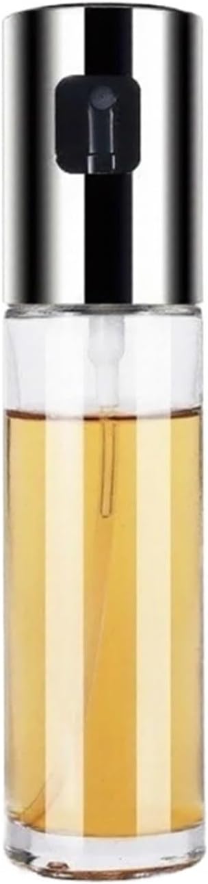 Outdoor Cooking Oil Spray Bottle With Sprayer Seasoning Container For Grilling Kitchen Tool(Silver)