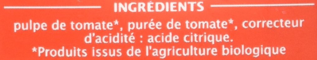 Jardin BIO étic - Pulpe de Tomate sans sel ajouté 500g