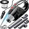 Retoo Aspirapolvere a Mano 120W 12V, con Filtro HEPA Riutilizzabile, Potenza di Aspirazione 4200 Pa, Accessori Intercambiabili, Cavo da 4,8m, Design Compatto e Silenzioso