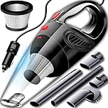 Retoo Aspirabriciole Senza Fili 120W 12V, con Filtro HEPA Riutilizzabile, Potenza di Aspirazione 4200 Pa, Accessori Intercambiabili, Cavo da 4,8m, Design Compatto e Silenzioso