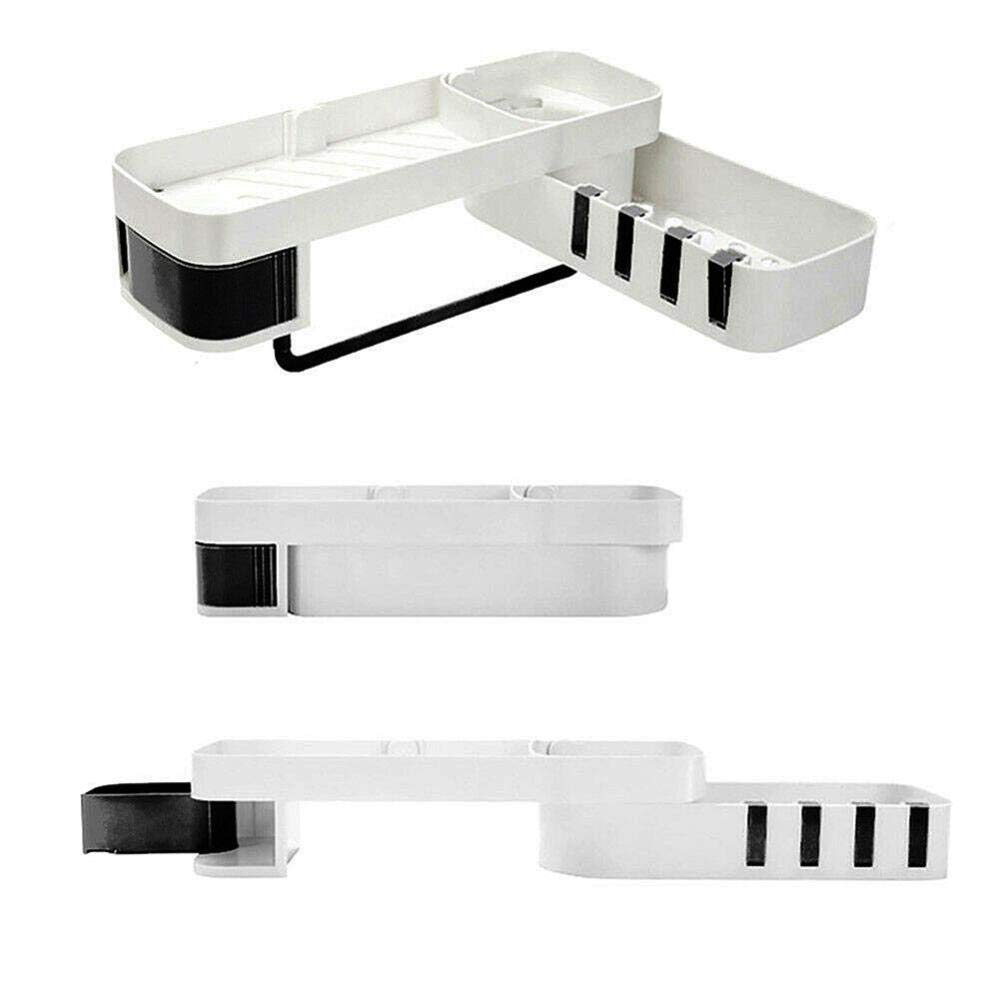 Support de rangement en coin pour ranger sans percer le carrelage de douche ou de cuisine