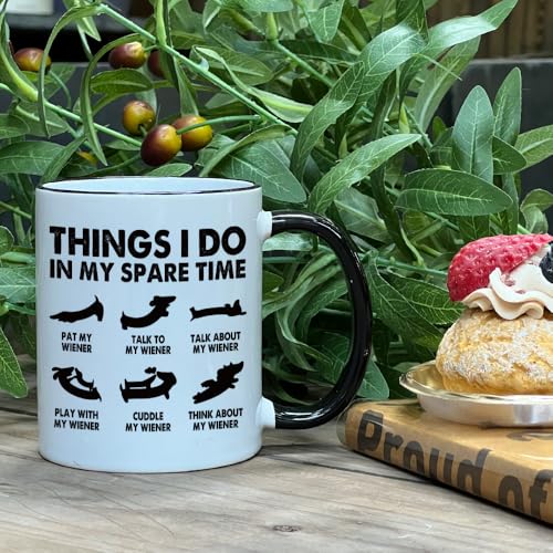 Taza Dachshund para amantes de perros 11oz miniatura 4