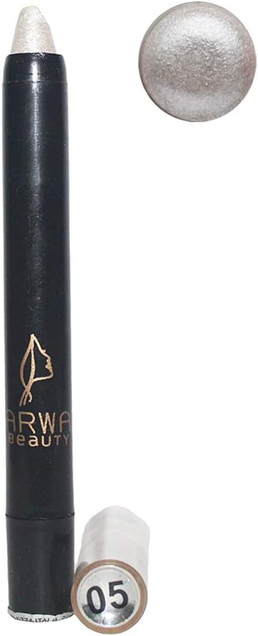 Arwa Beauty Pearl Effect Shimmering Look Eyeshadow Pencil 05 2.3g (Simple Silver)