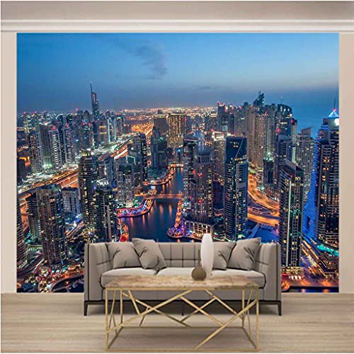 Affiche murale géante paysage urbain 200x140 et papier peint 3D - 3