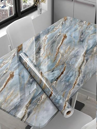 Image of VKR Waterproof Peel and Stick Vinyl Wallpaper | Self Adhesive Furniture Covering Sheet for Kitchen Countertops, Tables, Shelves & Wardrobes (Grey, Pack of 1)