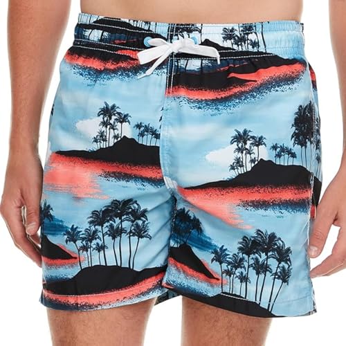 Image of Kanu Surf Men's Big Viper Extended Size Stripe Swim Trunk