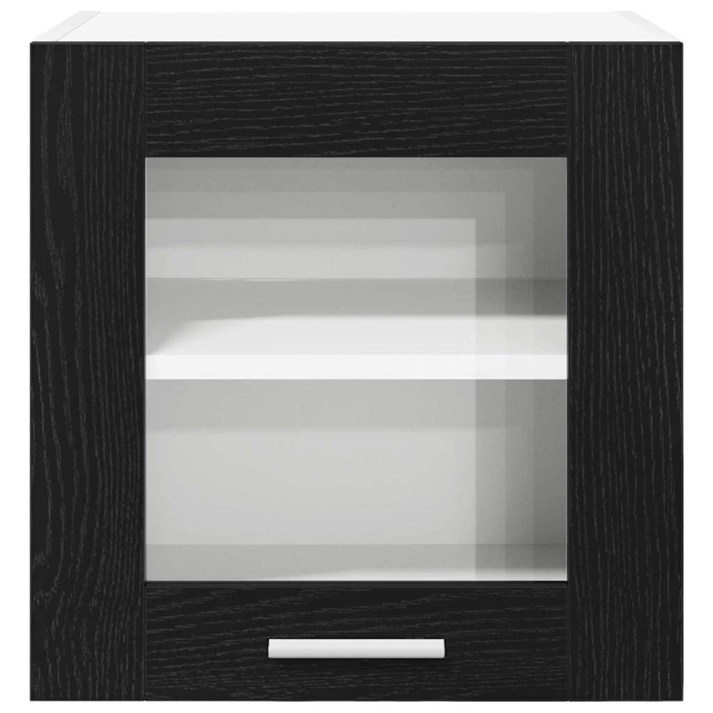 Moderner Hängeschrank in Schwarz Eichen-Optik 40 x 31 x 40 cm aus Holzwerkstoff mit viel Stauraum, praktisches modern Küchenzubehör für eine organisierte Küche