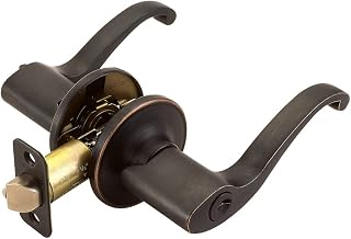 Design House 791640 Scroll 2 Yönlü Ayarlanabilir Mandal Giriş Kapısı Kolu, Yağ Ovuşturdu Bronz, 12 Parça