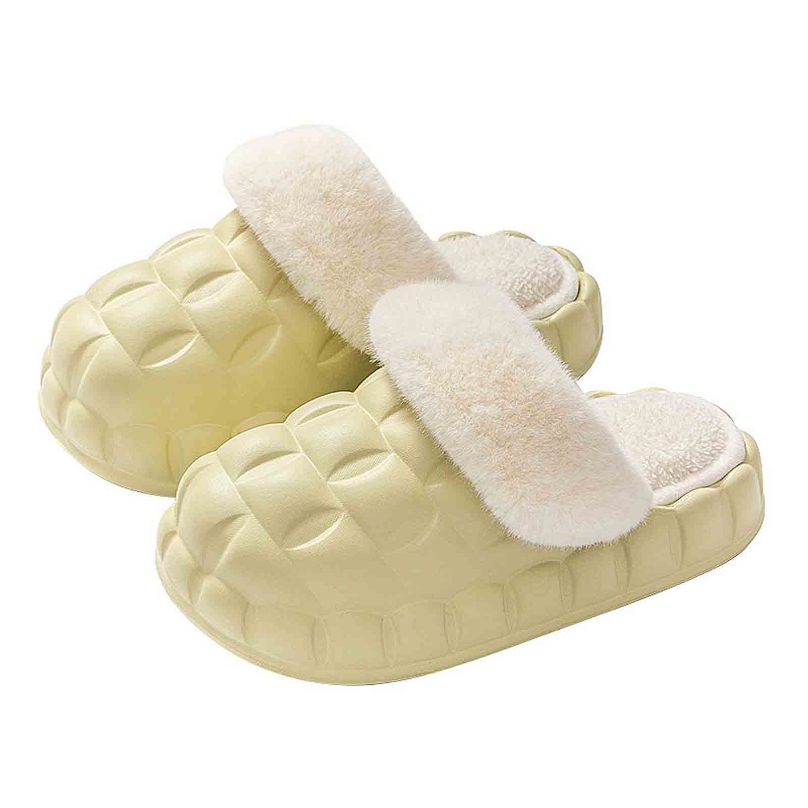 Chaussons en PU pour femme chauds et parfaits pour la cuisine ou le salon