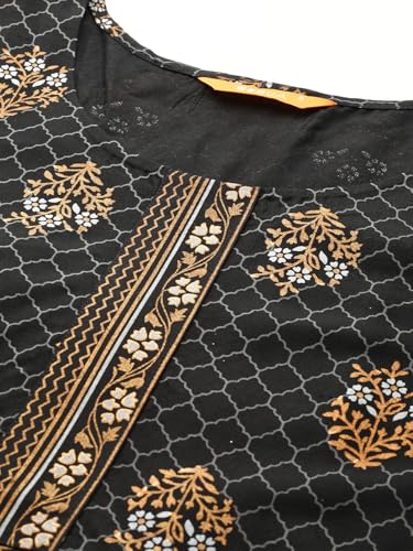 Image of Gerua By Libas Printed Viscose Straight Kurta Suit