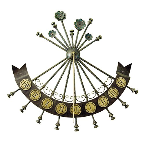 Giardino sogno – Meridiana ferro battuto da parete Titania