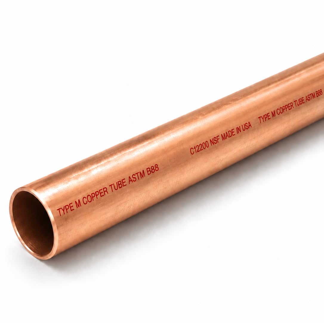 1-1/2 Inch Type M Copper Pipe, 24-Inch Stick