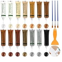 Laminat Reparaturset, Parkett Reparaturset 14 Farben, Holz Reparaturset, Möbel Reparatur set, Reparaturset von Risse Löcher Kratzer für Holzboden, Arbeitsplatte, Tür, Schrank, Treppe