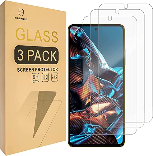 Image of Mr.Shield Screen Protector For Xiaomi Poco X5 Pro [Tempered Glass] [9H Hardness] [3-Pack] Screen Protector