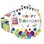 Colorful Balloons Happy Birthday Plates