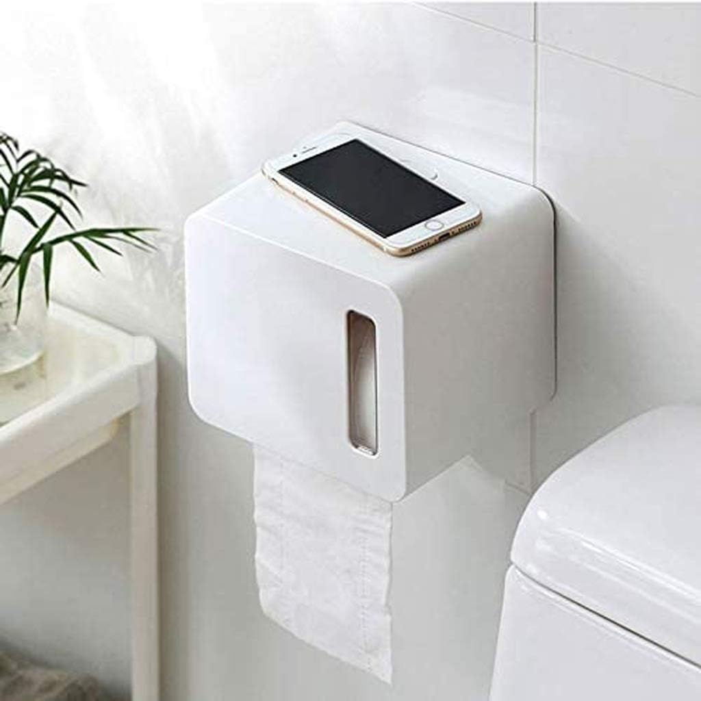 Wall-Mounted Toilet Paper Holder Bathroom Punch-Free Towel Roll