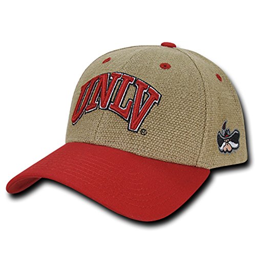 UNLV Rebels Structured Jute Baseball Ball Cap Hat