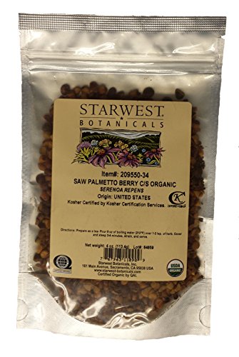 Saw Palmetto Berry Cut & Sifted Organic -Serenoa repens 4 Oz